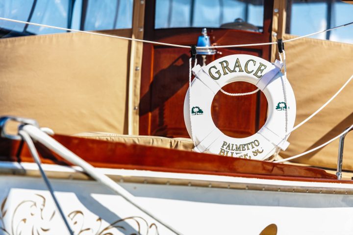 a boat sitting on top of a table