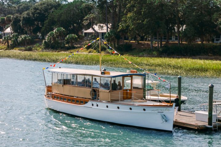 a boat that is floating in the water
